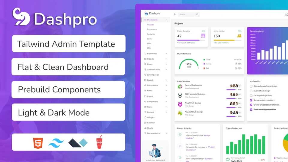 Dashpro - Tailwind Dashboard