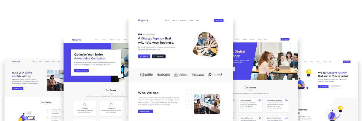 bootstrap landing page